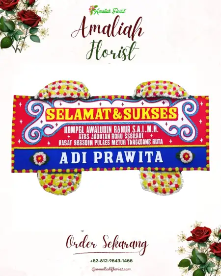 Papan Bunga Ucapan Selamat Indraloka I